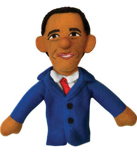 Unemployed Philosophers Guild Barack Obama Finger Puppet and Fridge Magnet