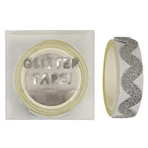 Meri Meri Silver Glitter Ric Rac Tape - Petals and Postings