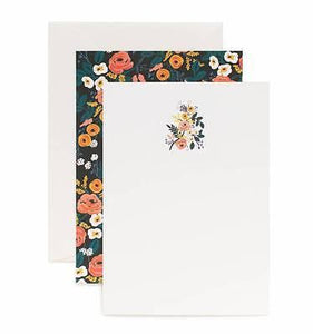 Rifle Paper Co. Violet Floral Social Stationery Set - Petals and Postings