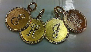 Moon and Lola Small Gold Letter Charms - C, E, R, M - Petals and Postings