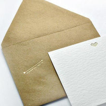 Load image into Gallery viewer, Stationery-Haute Papier - Arrow Mail - Heart - Gold Foil - Petals and Postings