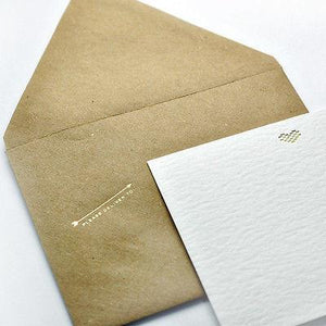 Stationery-Haute Papier - Arrow Mail - Heart - Gold Foil - Petals and Postings