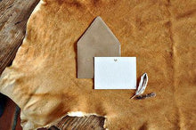 Load image into Gallery viewer, Stationery-Haute Papier - Arrow Mail - Heart - Gold Foil - Petals and Postings