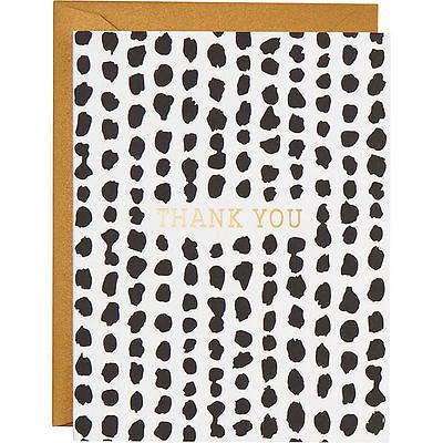 Black Spots Foil Thank You Cards - Petals and Postings