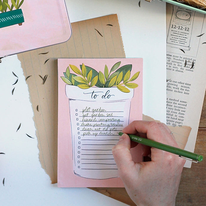 Plant To Do Blank Notepad