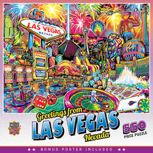 Load image into Gallery viewer, Greetings from Las Vegas 550 Piece Jigsaw Puzzle