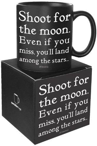 Quotable Shoot For The Moon Ceramic Mug