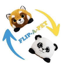 Load image into Gallery viewer, Panda and Red Panda Flip-A-Pet Toy