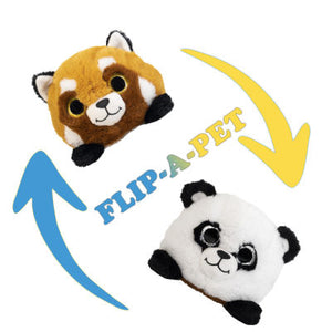 Panda and Red Panda Flip-A-Pet Toy