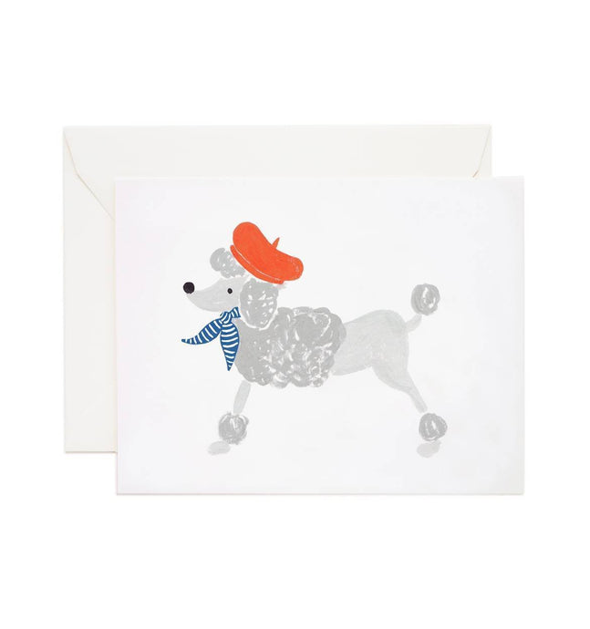 Rifle Paper Co. French Poodle Blank Card Set - Petals and Postings
