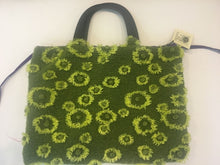 Load image into Gallery viewer, Totebags-Retro Martin &amp; Barnett purse - green velvet flower design - Petals and Postings