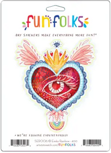 Heart Fun Folks Vinyl Sticker