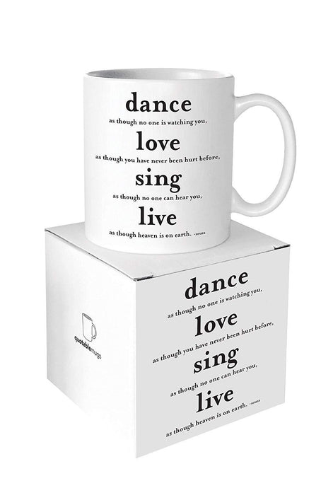 Quotable Dance Love Sing Live Ceramic Mug
