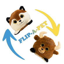 Load image into Gallery viewer, Bison and Wolf Cat Flip-A-Pet Toy