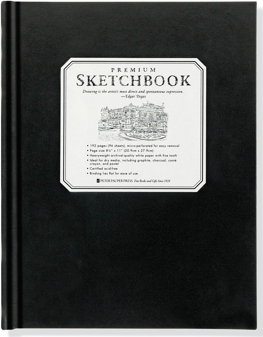 Peter Pauper Press Premium Drawing 8.5x11 Sketchbook