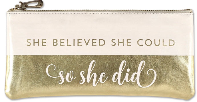 Peter Pauper Press She Believed She Could Pouch