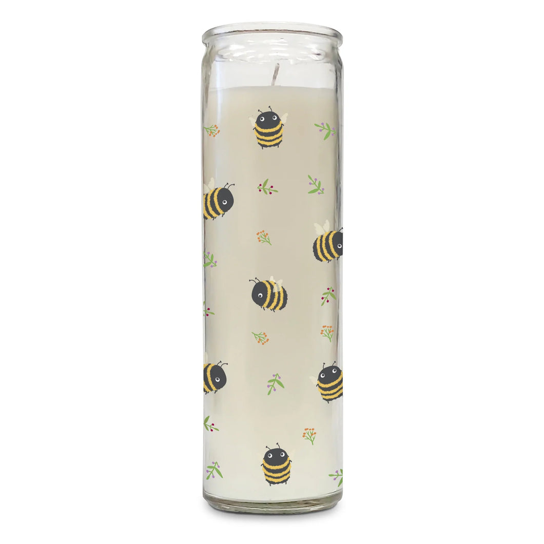 Citronella and Lavender Honey Cathedral Candle Buzzy Bees
