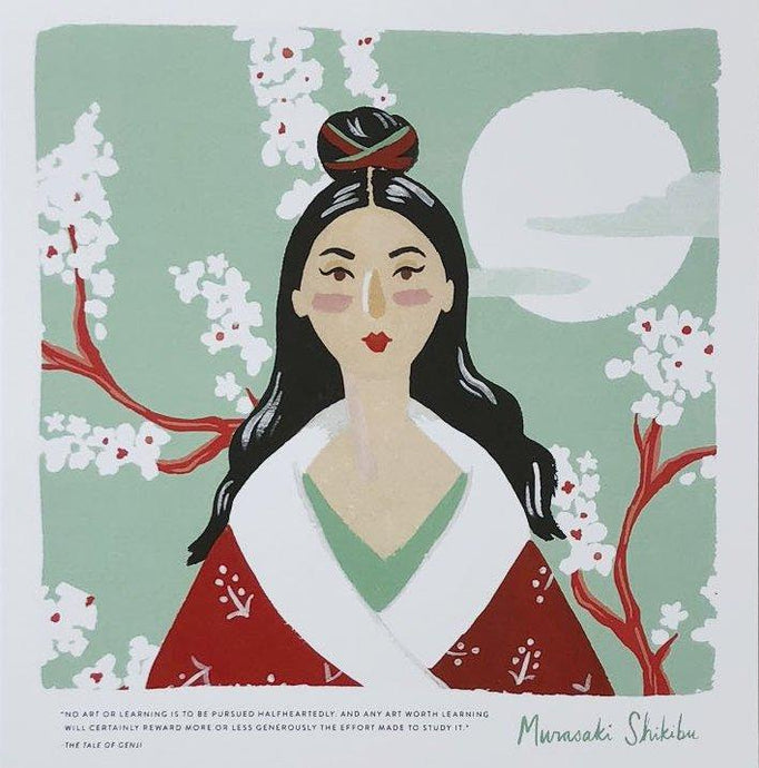 Ladies of Literature - Murasaki Shikibu Print
