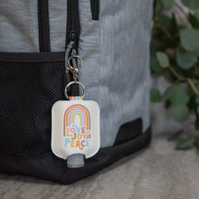 Load image into Gallery viewer, Love Joy Peace Hand-Sanitizer Holder With Travel Bottle