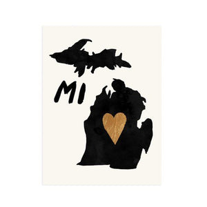 Michigan with Love Print - Petals and Postings