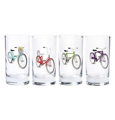 Bicycle Juice Glasses