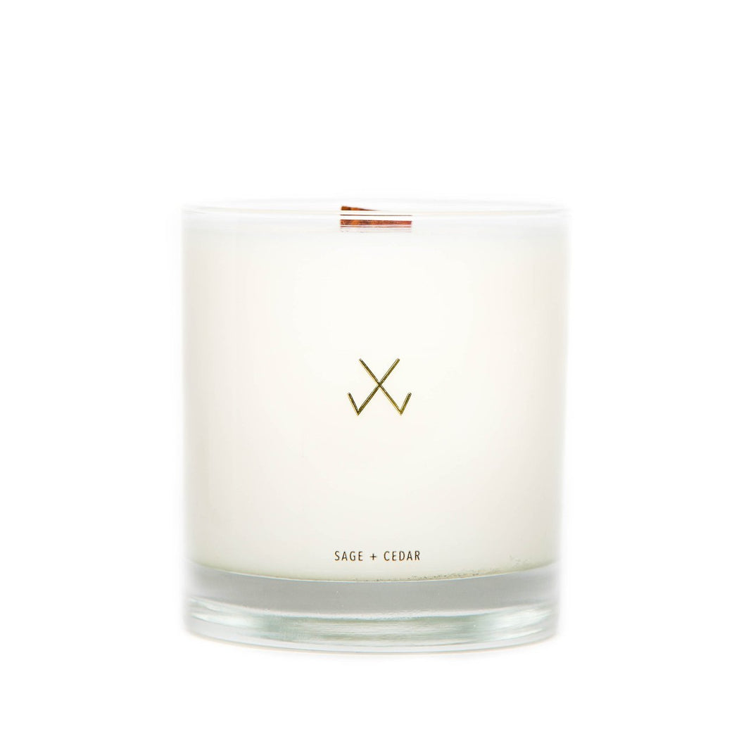 Simply Curated Sage and Cedar Soy Candle
