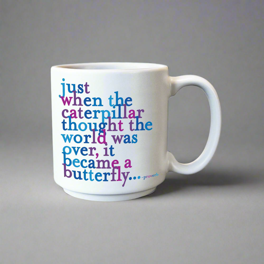 Quotable Became a Butterfly Espresso Mug