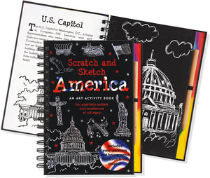 Peter Pauper Press Trace - Along Scratch and Sketch America