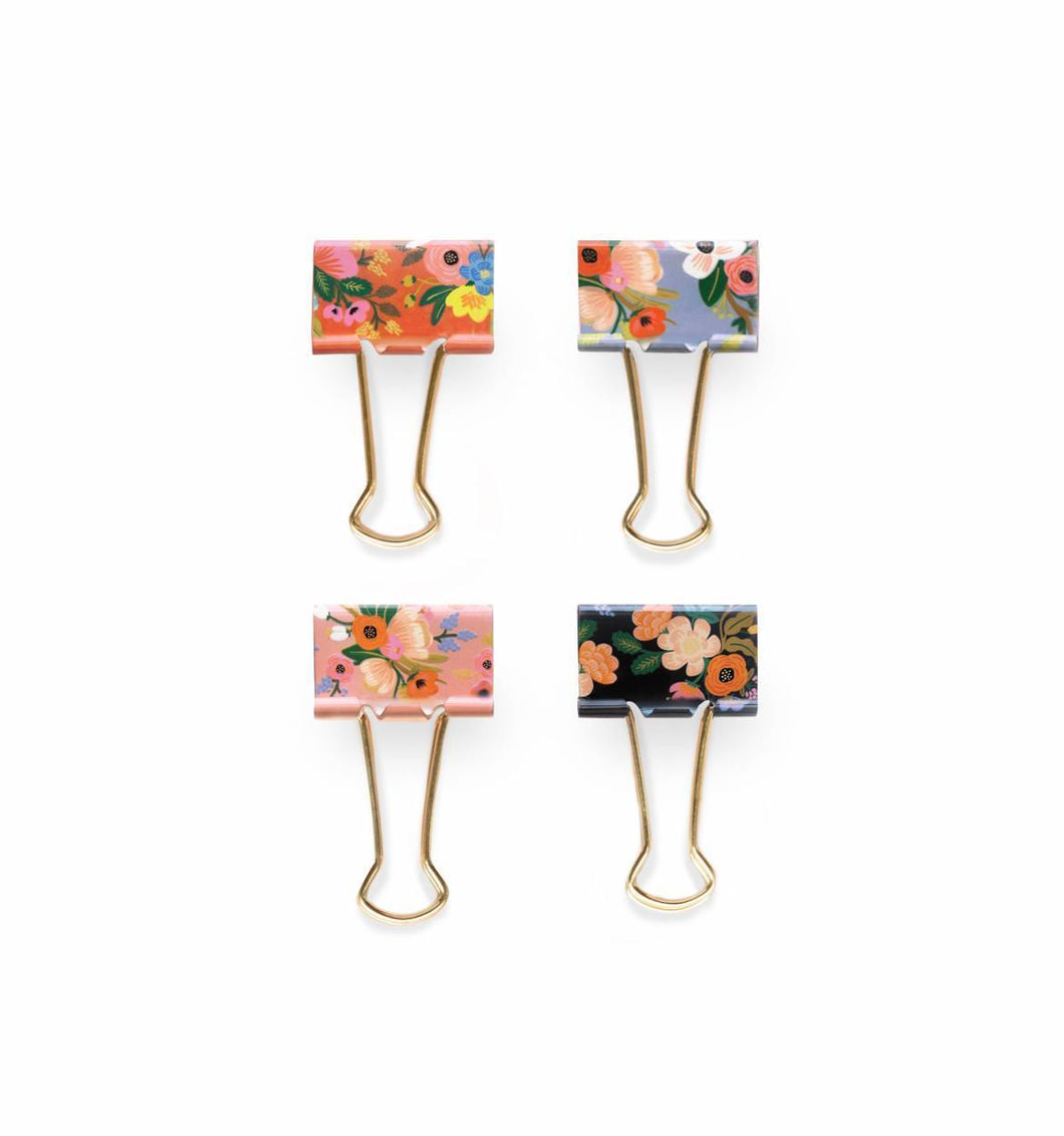 Rifle Paper Co. Lively Floral Binder Clips