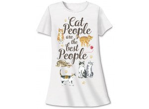 Relevant Products Cat People Sleep Shirt with Gift Bag