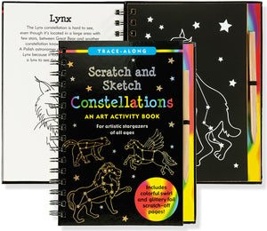 Peter Pauper Press Trace - Along Scratch and Sketch Constellations