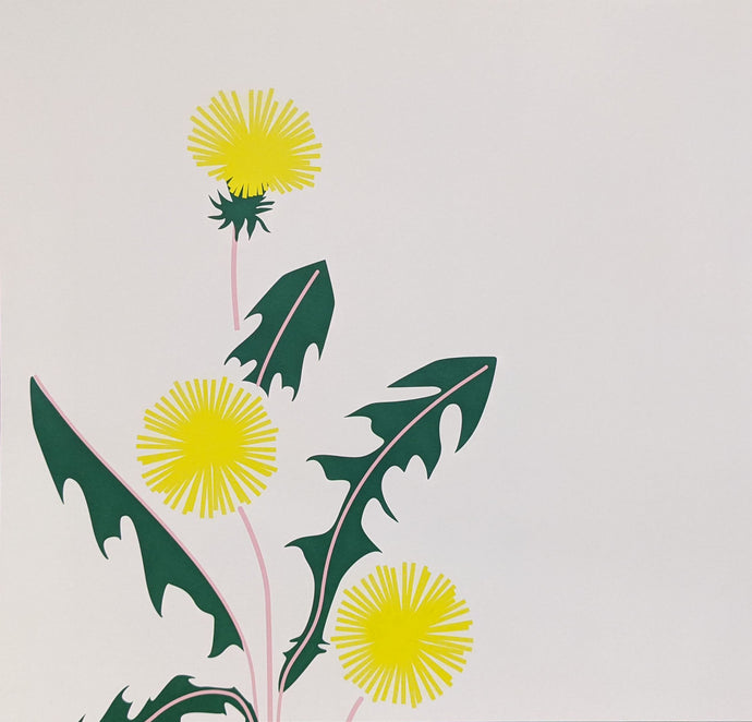 Retro Daffodil Contemporary Art Print