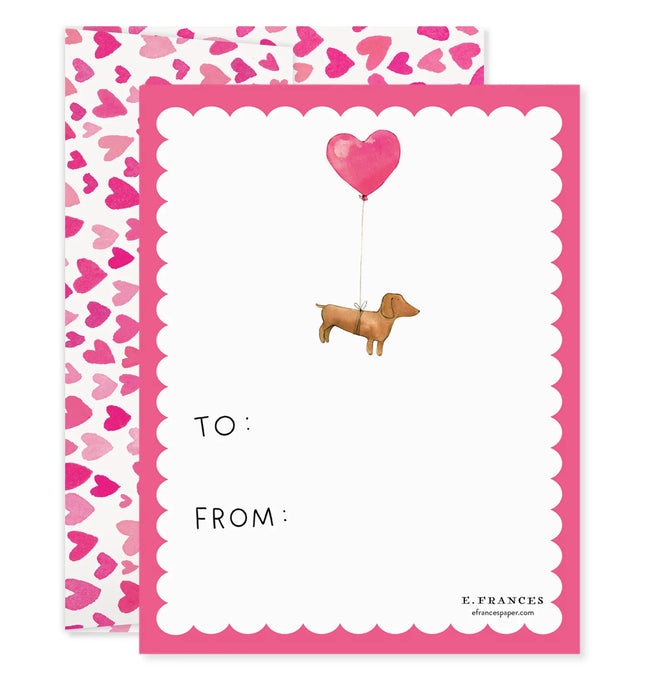 Doggy Dress Up Valentine Cards - Set of 12