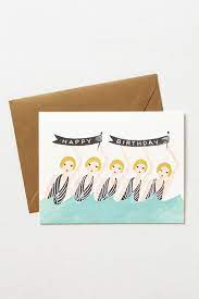 Rifle Paper Co. Synchronized Swimmer Happy Birthday Card