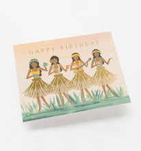 Load image into Gallery viewer, Hula Birthday Card - Petals and Postings