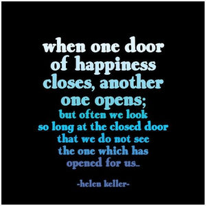 "When One Door of Happiness..." Magnet