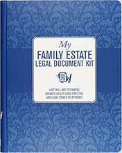 Load image into Gallery viewer, Peter Pauper Press My Family Estate Legal Document Kit