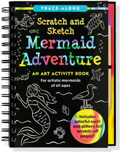 Peter Pauper Press Trace - Along Scratch and Sketch Mermaid Adventure