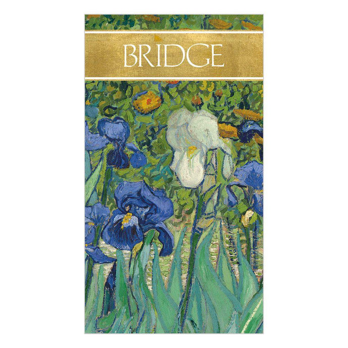 Caspari Van Gogh Irises Bridge Score Pad
