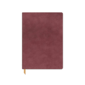 DesignWorks Ink Vegan Leather Flex Cover Journal, 5.75" x 8", Burgundy