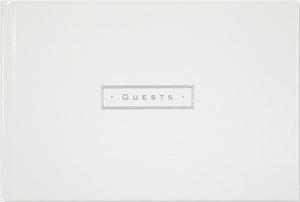 Peter Pauper Press White Leather Guest Book